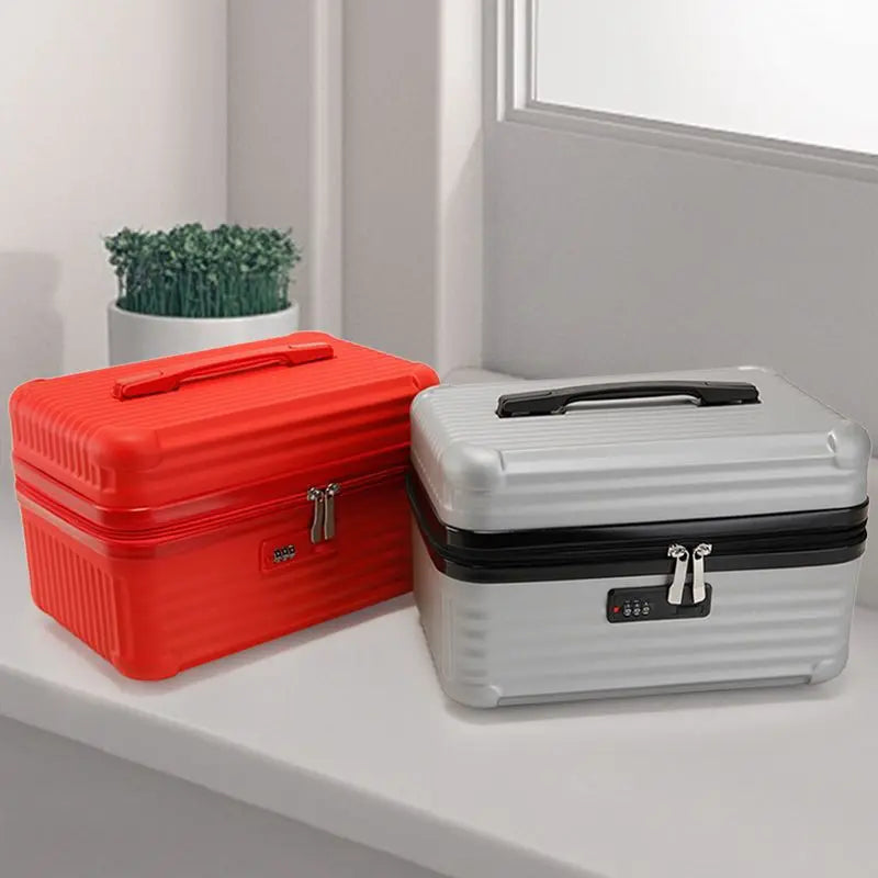 Lightweight Mini Travel Suitcase Cosmetic Box – Waterproof Portable Makeup & Hand Luggage Organizer (14/16 inch)