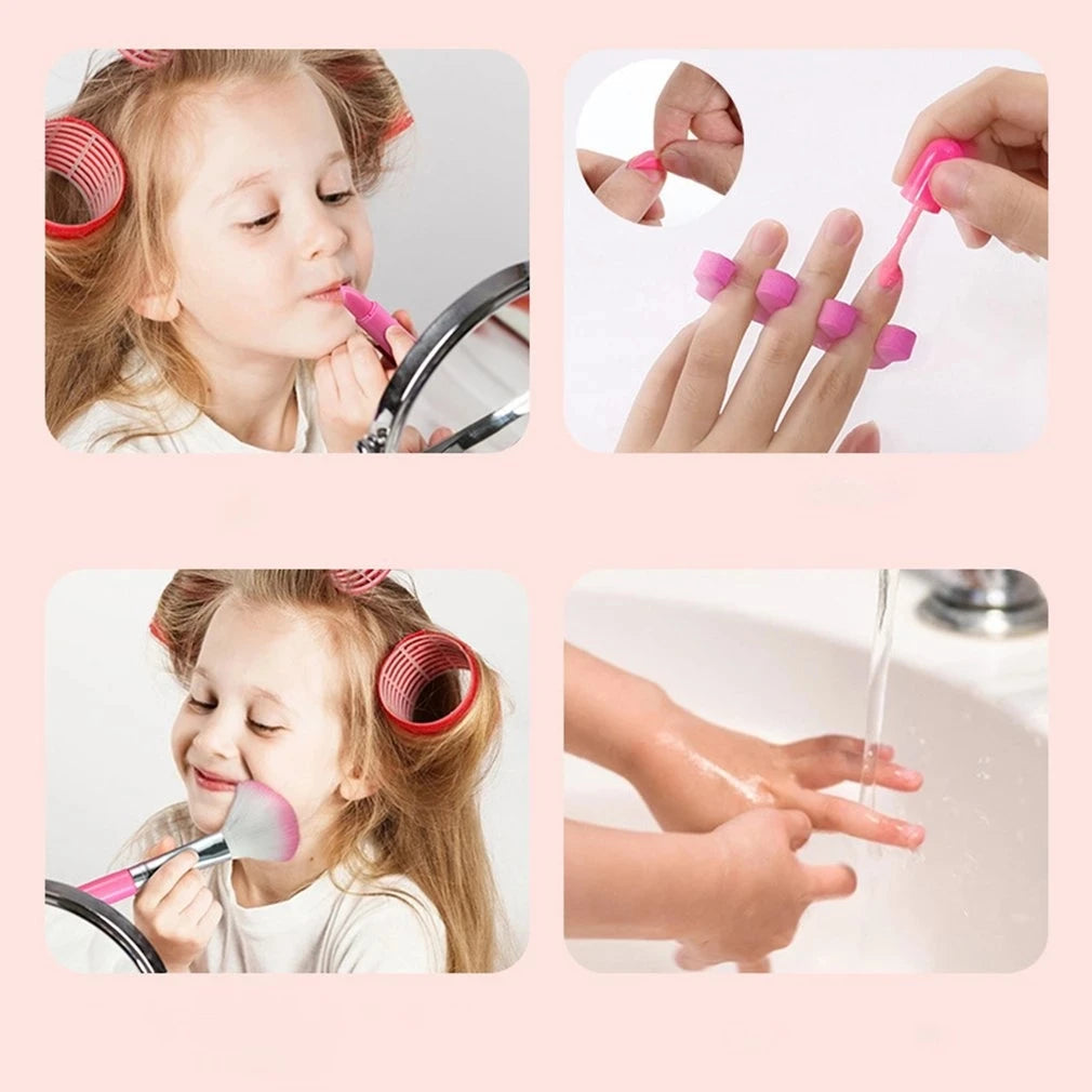 Children’s Makeup Playset – Washable Princess Cosmetics Kit with Makeup Box