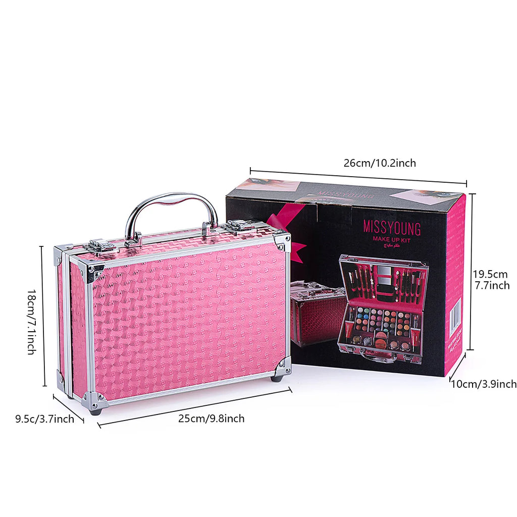 Full Mini Makeup Kit – Cosmetics Set with Travel Case