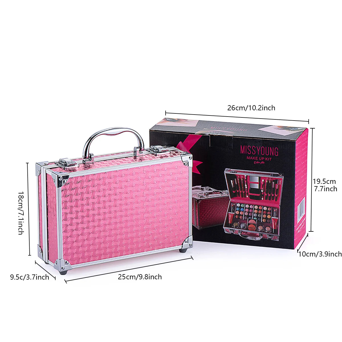 Full Mini Makeup Kit – Cosmetics Set with Travel Case