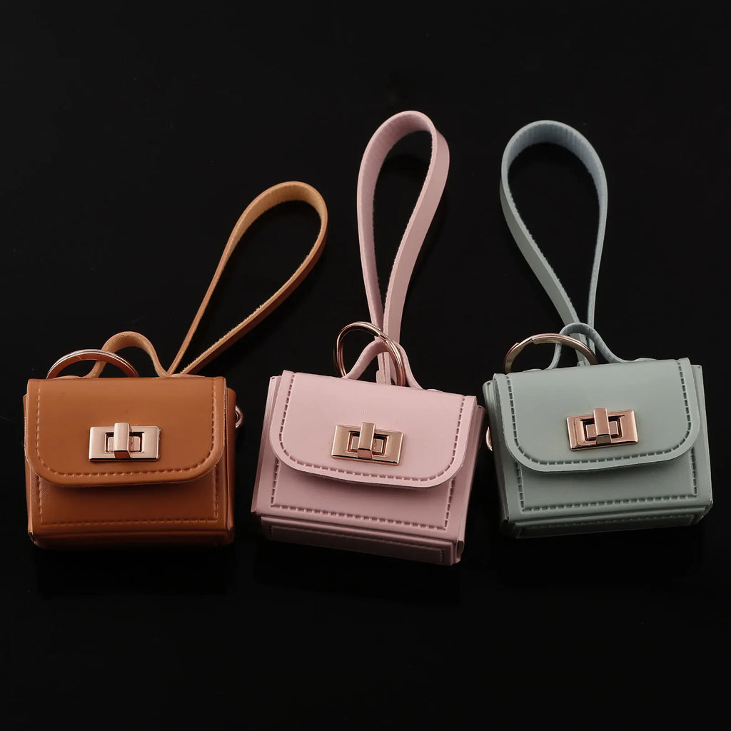 Korea Cute Mini Bag Charm Keychain – Kawaii Colourful Pendant for Keys, Key Fob & Earbuds