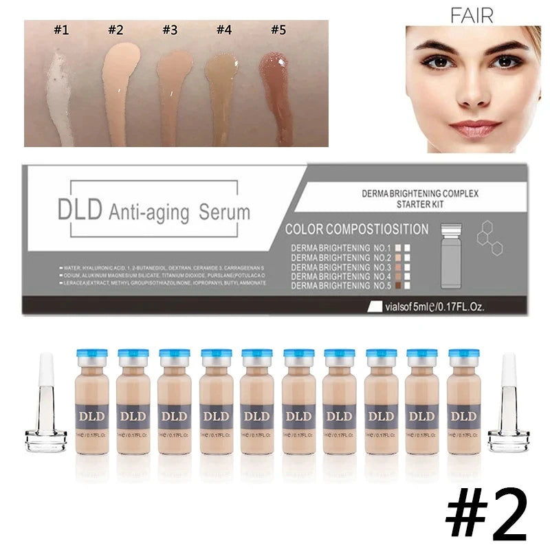Mini BB Antiaging Cream Kit - Peptide Foundation Set with SPF & Vitamins for Skin Brightening