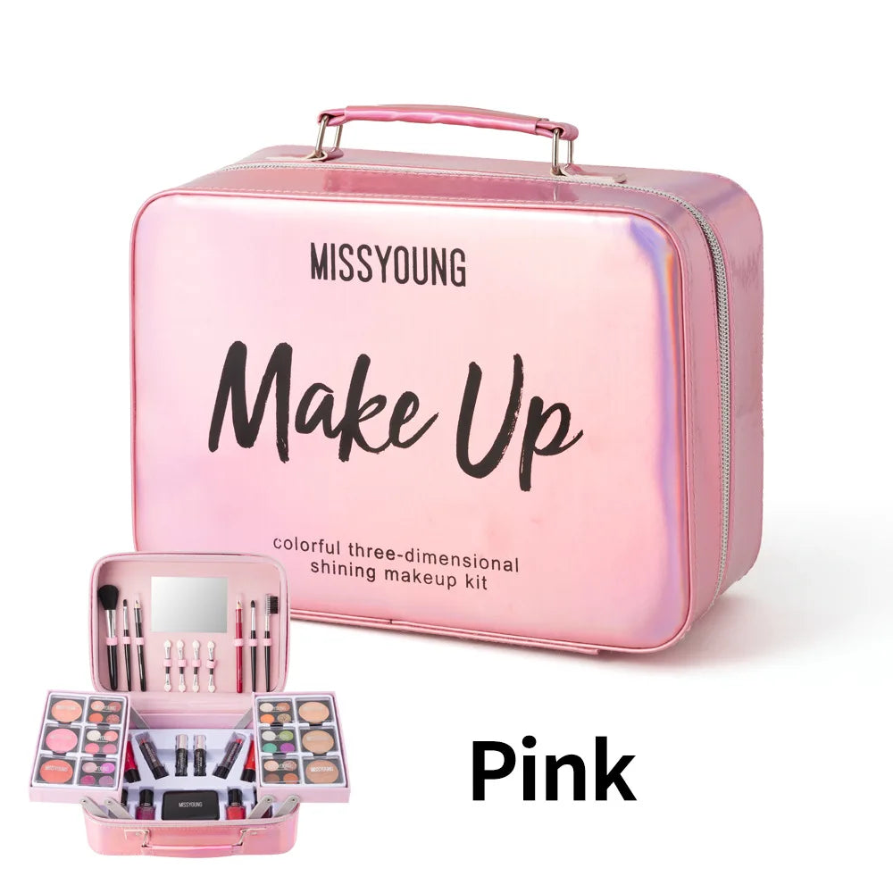 Full Mini Makeup Kit – Cosmetics Set with Travel Case