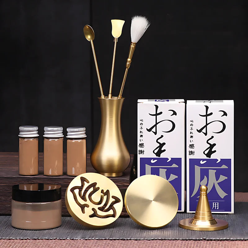 DIY Aromatherapy Set – Brass Incense Burner & Incense‑Making Kit