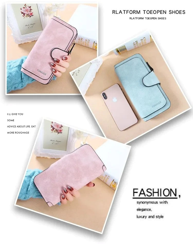 Heart‑Shaped Paw & Butterfly Wallet – Cute Card & Coin Purse