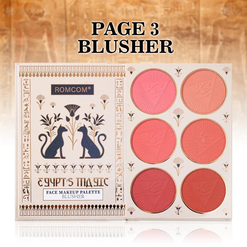 Premium Egyptian Style Full Face Makeup Kit – Eyeshadow, Blush, Highlighter & All‑in‑One Palette