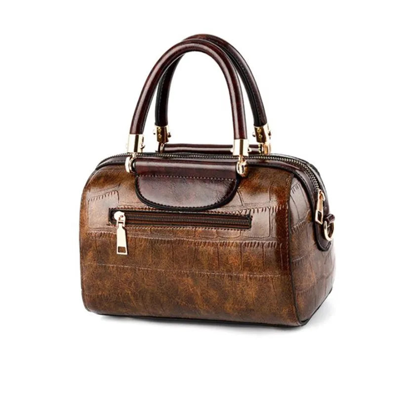 Classic Crocodile Tote Bag - Premium PU Leather Handbag