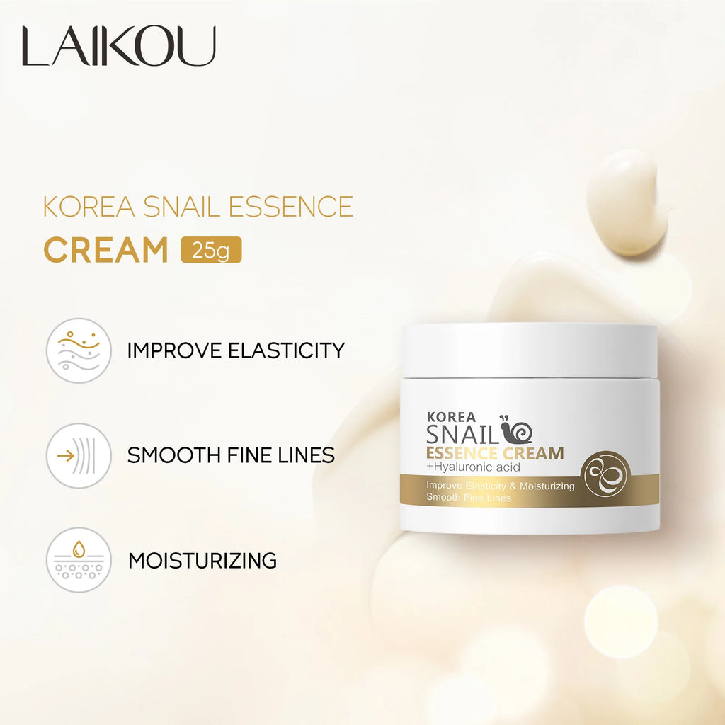 Mini Snail & Hyaluronic Acid Face Cream - Intensive Moisturizing & Anti-Aging Serum