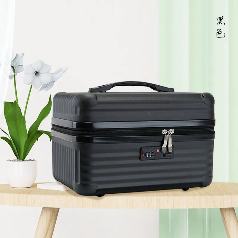Lightweight Mini Travel Suitcase Cosmetic Box – Waterproof Portable Makeup & Hand Luggage Organizer (14/16 inch)