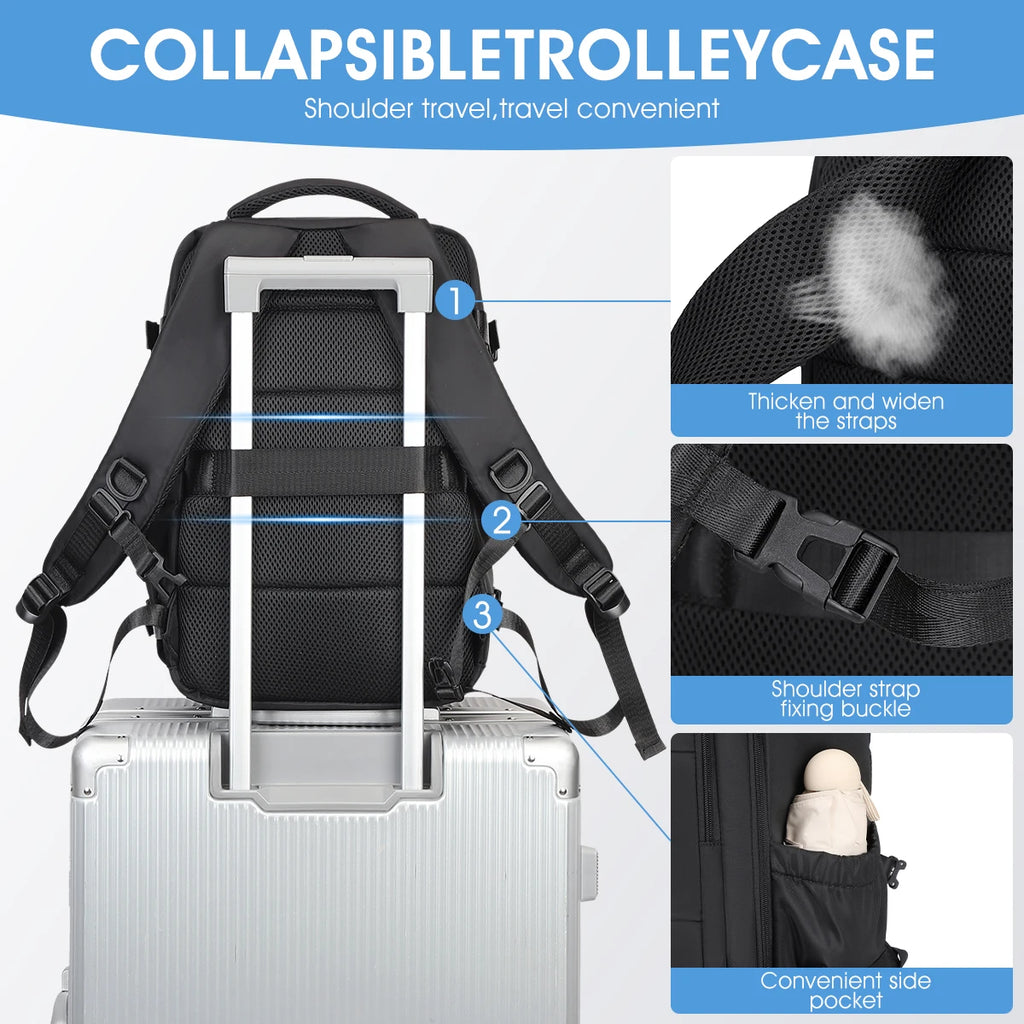Compression Travel Bag – Large Capacity Foldable Lightweight Boarding Bag
