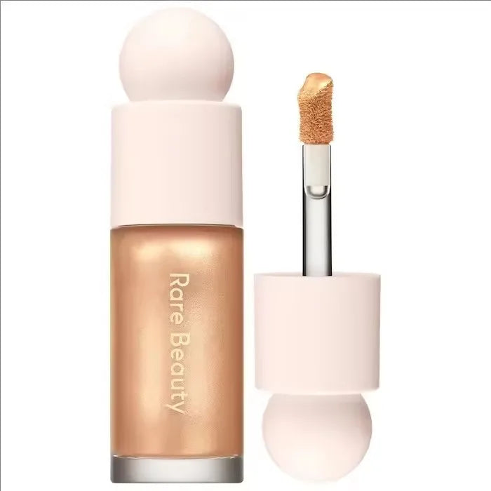 Rare Beauty Highlight Powder Luminizer Liquid Shiny with Mirror Moisturizing Lip Glaze Smooth Lightweight Face Waterproof Makeup