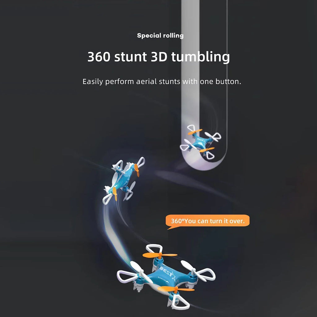 Mini Pocket Drone - Remote Control Quadcopter with Altitude Hold