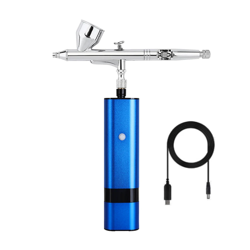 Mini Airbrush Kit Multiple Use with Compressor - Professional Spray System for Flawless Foundation & Nail Art