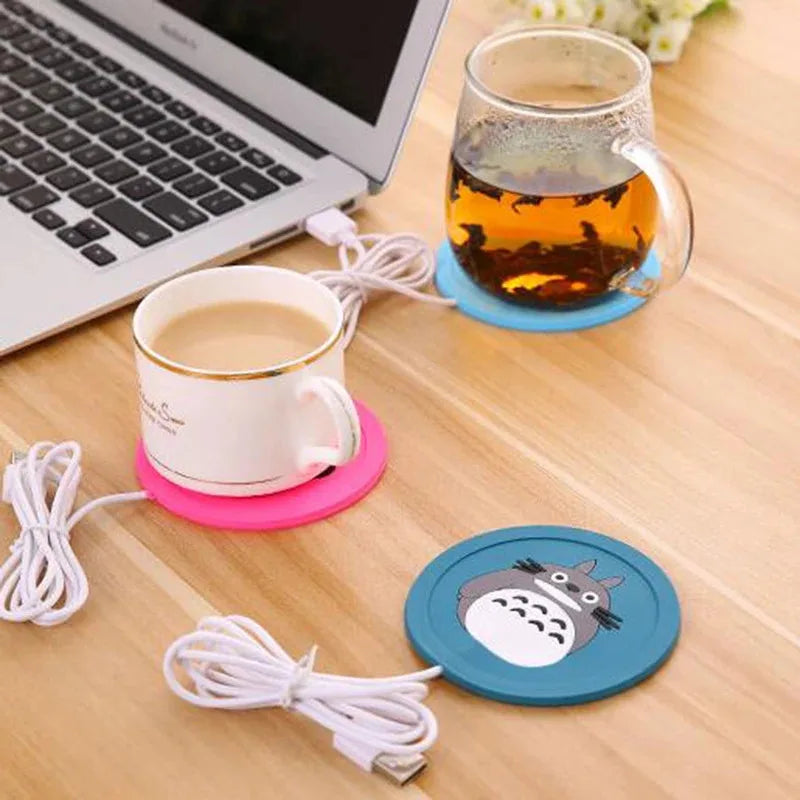 Mini USB Cup Warmer - Portable Coffee & Tea Mug Heater Pad for Desk