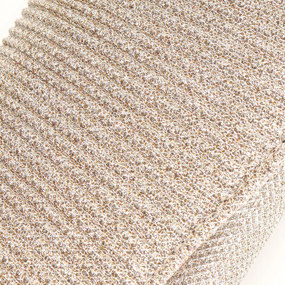 Glitter Fold Handbag – Shiny Envelope Evening Clutch with Chain