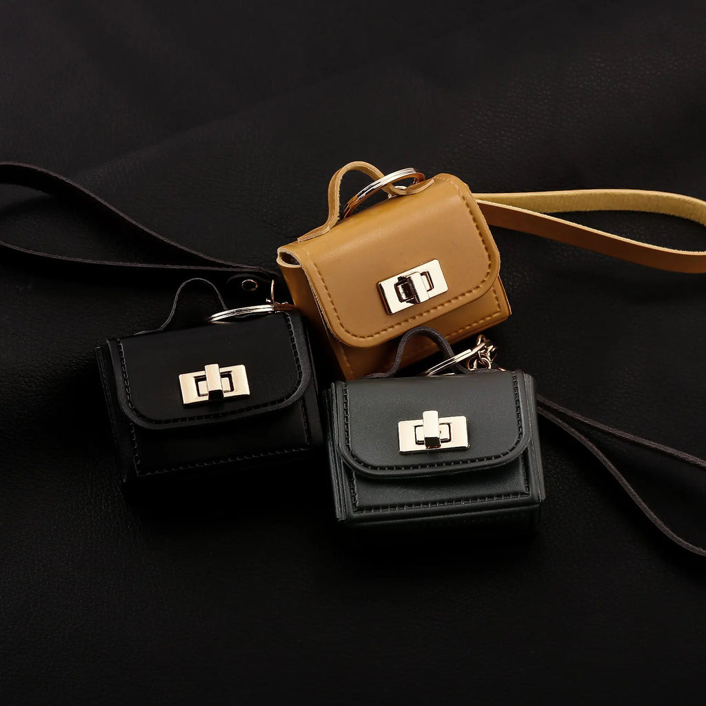 Korea Cute Mini Bag Charm Keychain – Kawaii Colourful Pendant for Keys, Key Fob & Earbuds