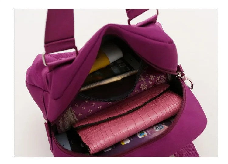 Waterproof Nylon Crossbody – Multifunctional Women’s Messenger Bag for Travel & Daily Use