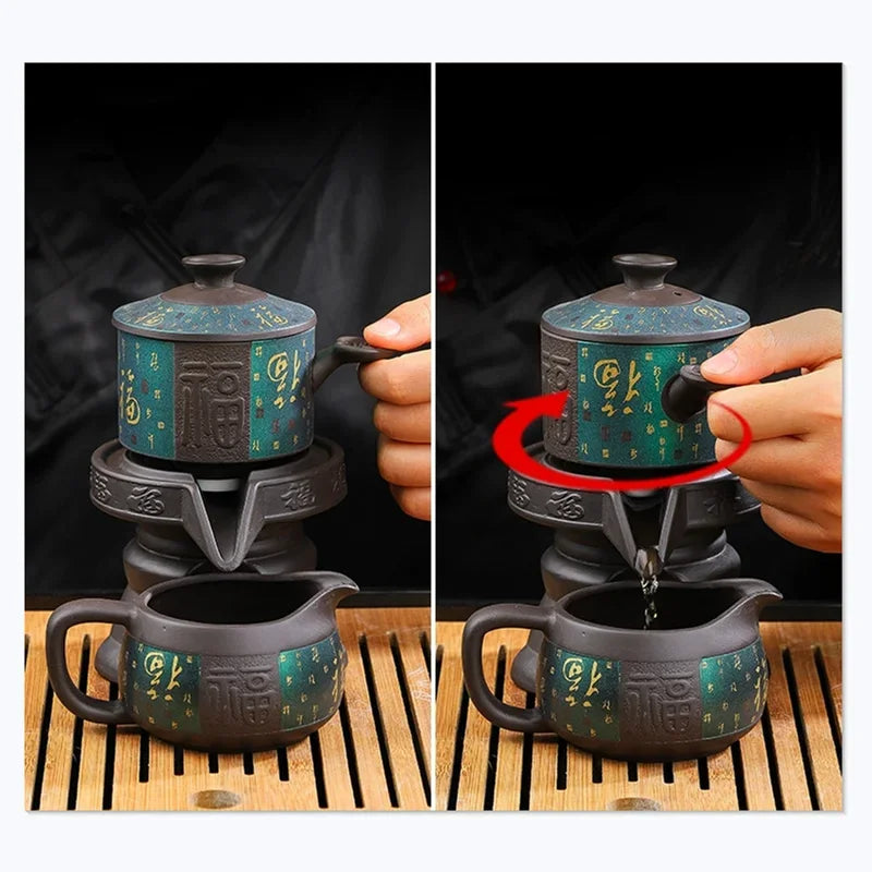 8‑Piece Mystic Kung Fu Tea Set – Exquisite Bone China Tea Ceremony