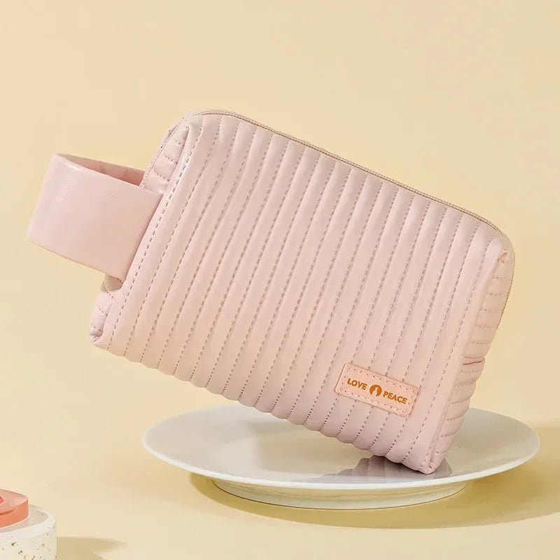Mini Waterproof Makeup Bag - Compact Travel Cosmetic Organizer