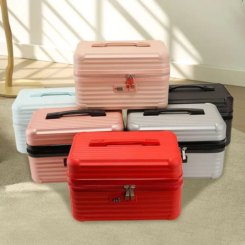 Lightweight Mini Travel Suitcase Cosmetic Box – Waterproof Portable Makeup & Hand Luggage Organizer (14/16 inch)
