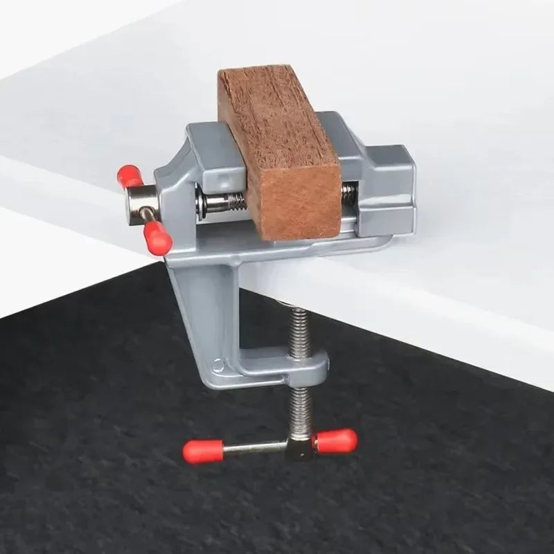 Mini Bench Vise - 3.5" Aluminum Clamp for Jewelry & Hobby Work