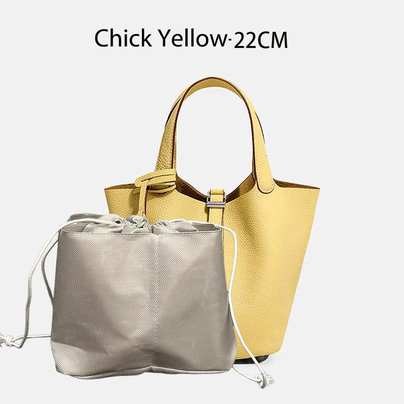 MENDY Genuine Leather Bucket Bag for Women