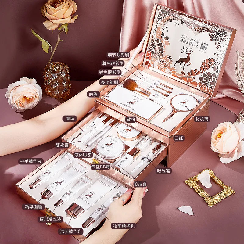 Oriental Beauty Treasure Box – 20‑Piece Complete Makeup Set