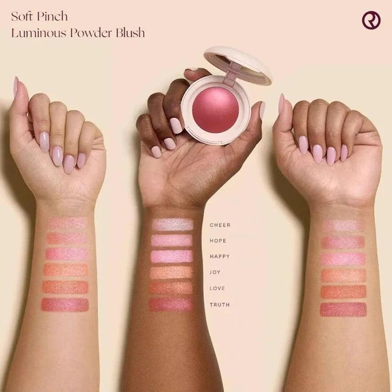 Rare Beauty Highlight Powder Luminizer Liquid Shiny with Mirror Moisturizing Lip Glaze Smooth Lightweight Face Waterproof Makeup
