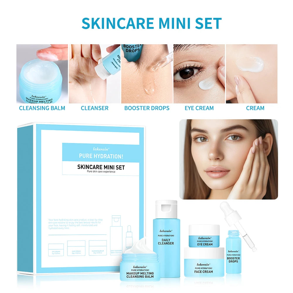 Mini Skincare Travel Kit – 5-Piece Hydrating Set