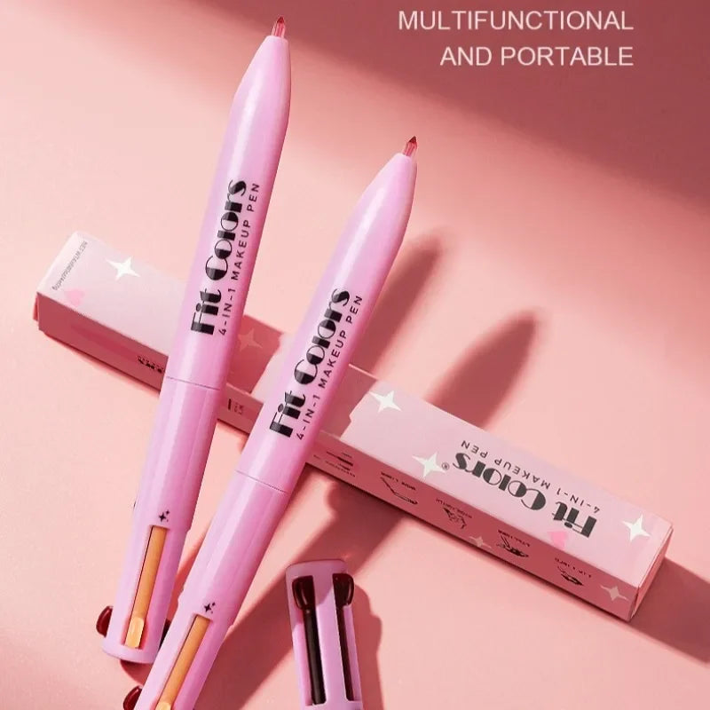 4‑in‑1 Multi‑Function Makeup Pen – Eyebrow Pencil, Eyeliner, Lip Liner, Highlighter