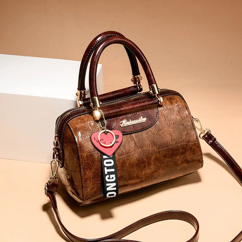 Classic Crocodile Tote Bag - Premium PU Leather Handbag