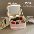 Premium LED Makeup Case with Mirror – Portable Lighted Cosmetic Travel Organizer