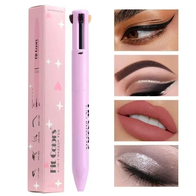 4‑in‑1 Multi‑Function Makeup Pen – Eyebrow Pencil, Eyeliner, Lip Liner, Highlighter
