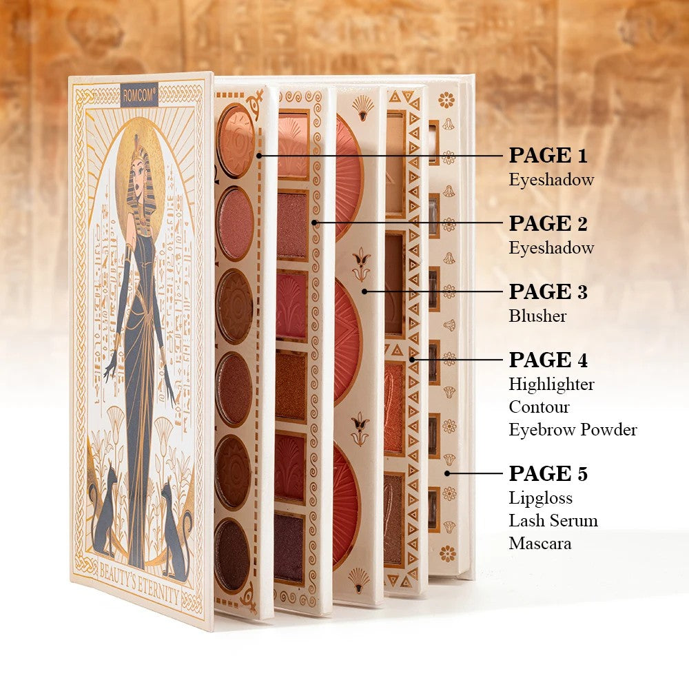 Premium Egyptian Style Full Face Makeup Kit – Eyeshadow, Blush, Highlighter & All‑in‑One Palette
