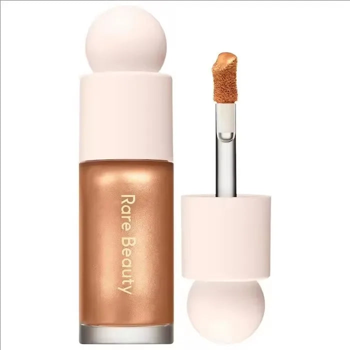 Rare Beauty Highlight Powder Luminizer Liquid Shiny with Mirror Moisturizing Lip Glaze Smooth Lightweight Face Waterproof Makeup