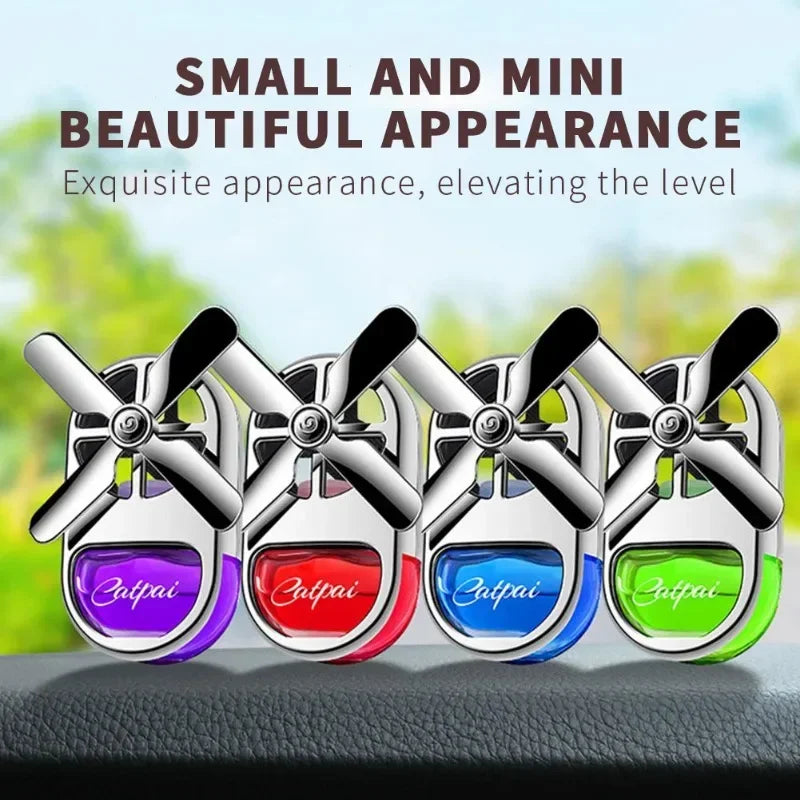 Mini Rotating Propeller Car Air Freshener - Creative Vent Clip Aromatherapy