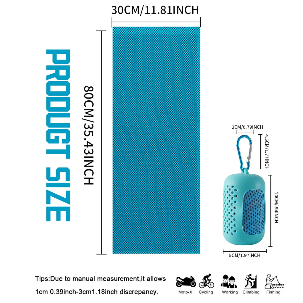 Quick‑Dry Cooling Sports Towel – Breathable, Sweat‑Absorbing & Fast‑Chill Relief
