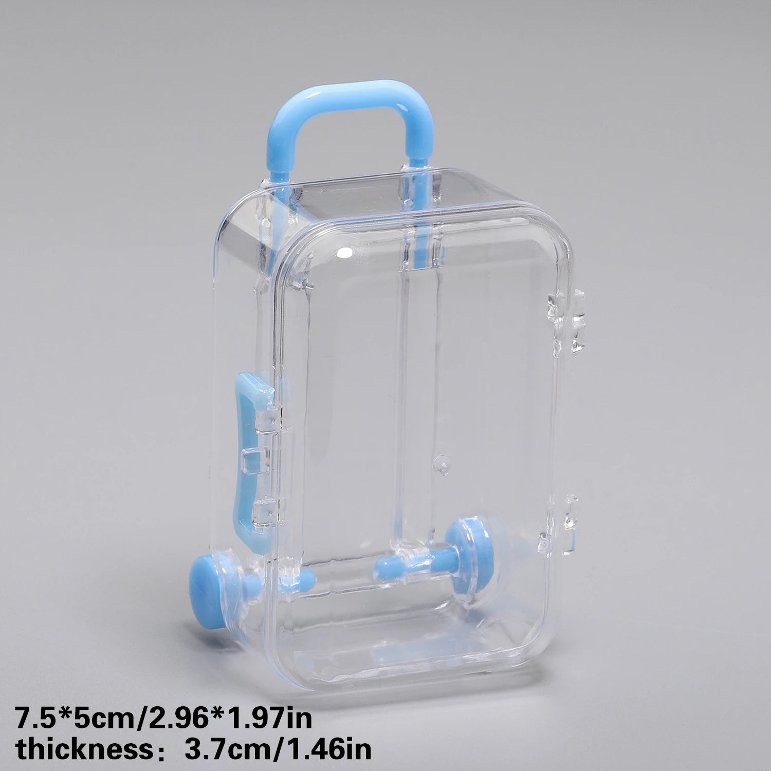 Mini Suitcase Display Box - Transparent Jewellery & Gift Packaging (5x7cm)
