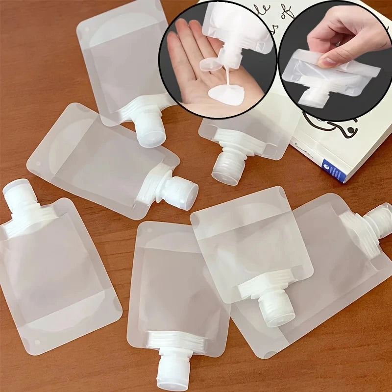 Mini Travel Bottles Set - 10-Piece Refillable Cosmetic Containers for Shampoo, Lotion & Skincare (30ml)