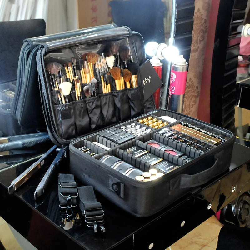 Professional Travel Cosmetic Bag – High‑Quality Oxford Makeup Case for Artists & Daily Beauty
