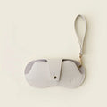 Soft Lychee Pattern PU Leather Hanging Glasses Case – Portable Sunglasses & Eyewear Holder