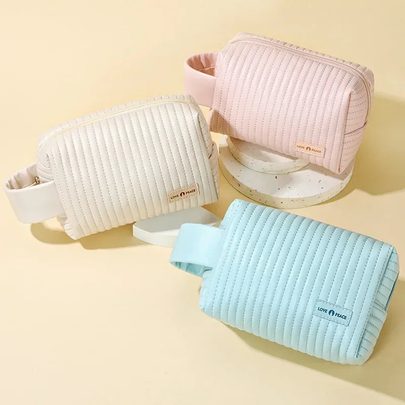 Mini Waterproof Makeup Bag - Compact Travel Cosmetic Organizer