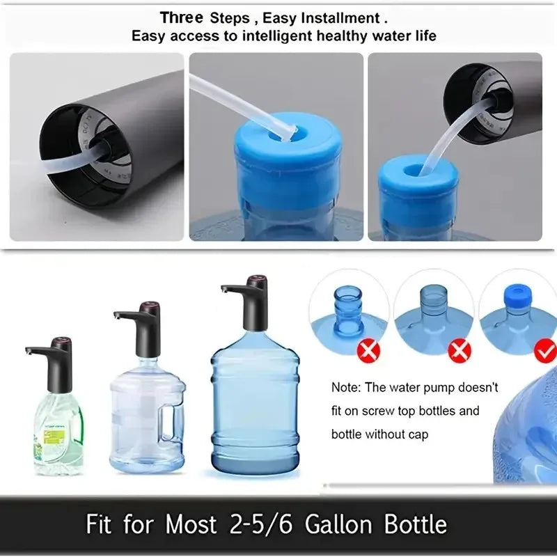 Portable 5‑Gallon Water Dispenser with USB Charging | Automatic Electric Pump