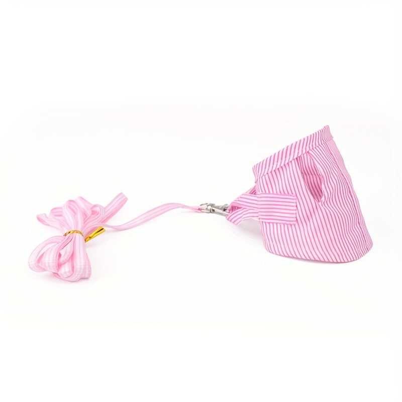 Mini Bunny Harness & Leash Set - Small Pet Walking Harness for Rabbits & Guinea Pigs