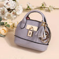 Mini Semi-Circle Crossbody Bag - Tassel Charm Purse for Travel & Everyday