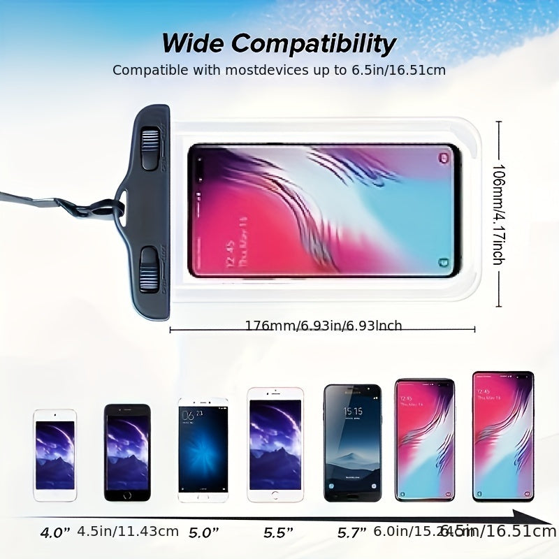 Mini Universal Waterproof Phone Pouch – PVC Case for iPhone & Android