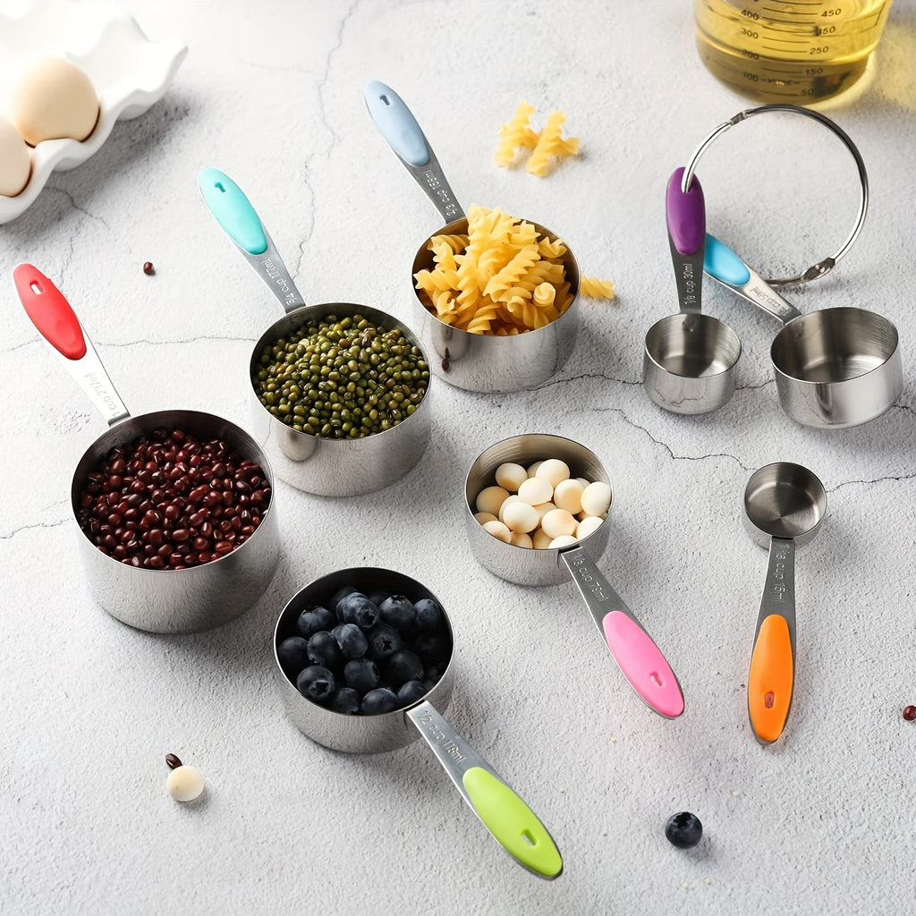 Measuring Cups & Spoons Set - 5/8/13 Piece Kitchen Tool Kit