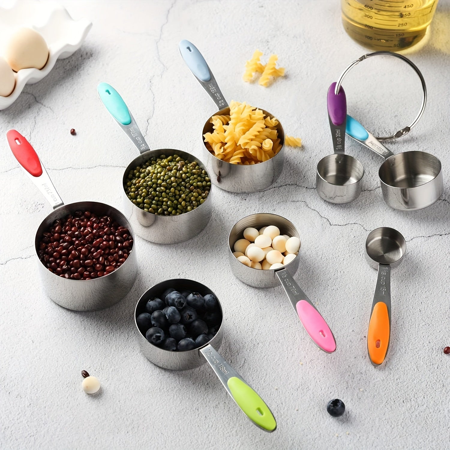 Measuring Cups & Spoons Set - 5/8/13 Piece Kitchen Tool Kit