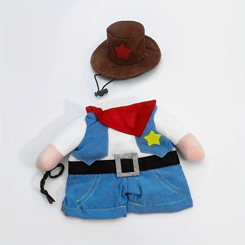 Mini Pet Policeman Costume and more - Adorable Police Outfit with Hat for Dogs & Cats