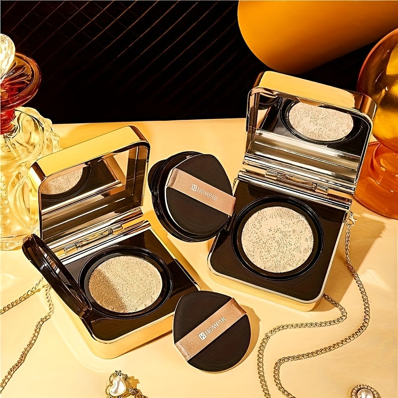 Mini Air Cushion Foundation Golden Bag– Long-Lasting BB Cream in Golden Purse Compact